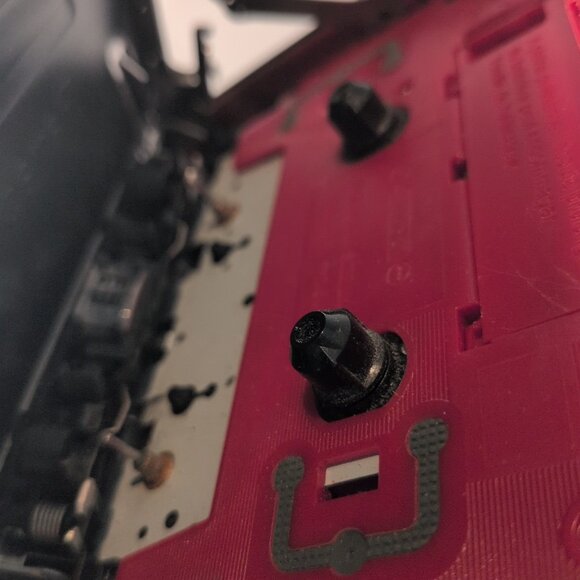 Panasonic RQ-SW99V Shock Wave Metal Stereo Radio Cassette Player Red Black WORKS - Picture 13 of 16